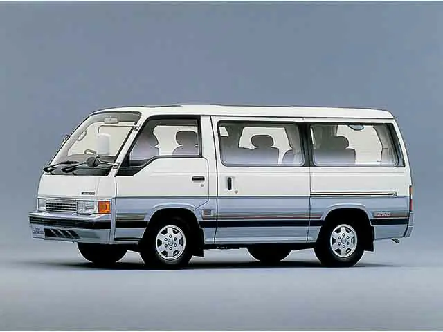 Nissan Caravan (AEGE24, KEE24, KHE24, KHGE24, ARE24, ARME24, ARMGE24, KRE24, KRGE24, KRME24, KRMGE24, KSE24, KSGE24) 3 поколение, минивэн (09.1986 - 06.1999)